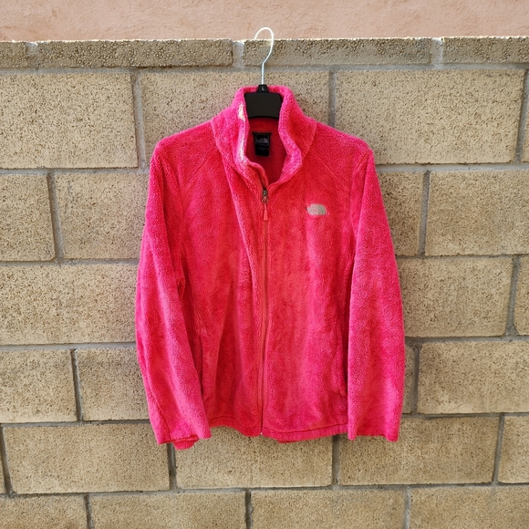 The North Face Jackets & Blazers - The North Face Pink Fuzzy Fleece Jacket Womens Size 2XL